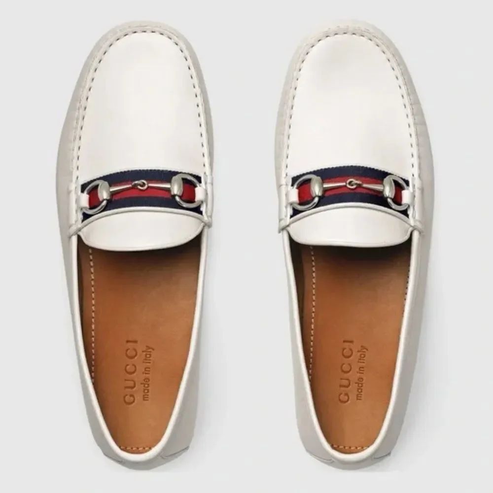 Gucci Driver Loafers White